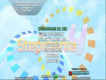 Stepmania 4 alpha 4 title screen