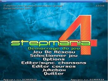 Stepmania 4 title screen